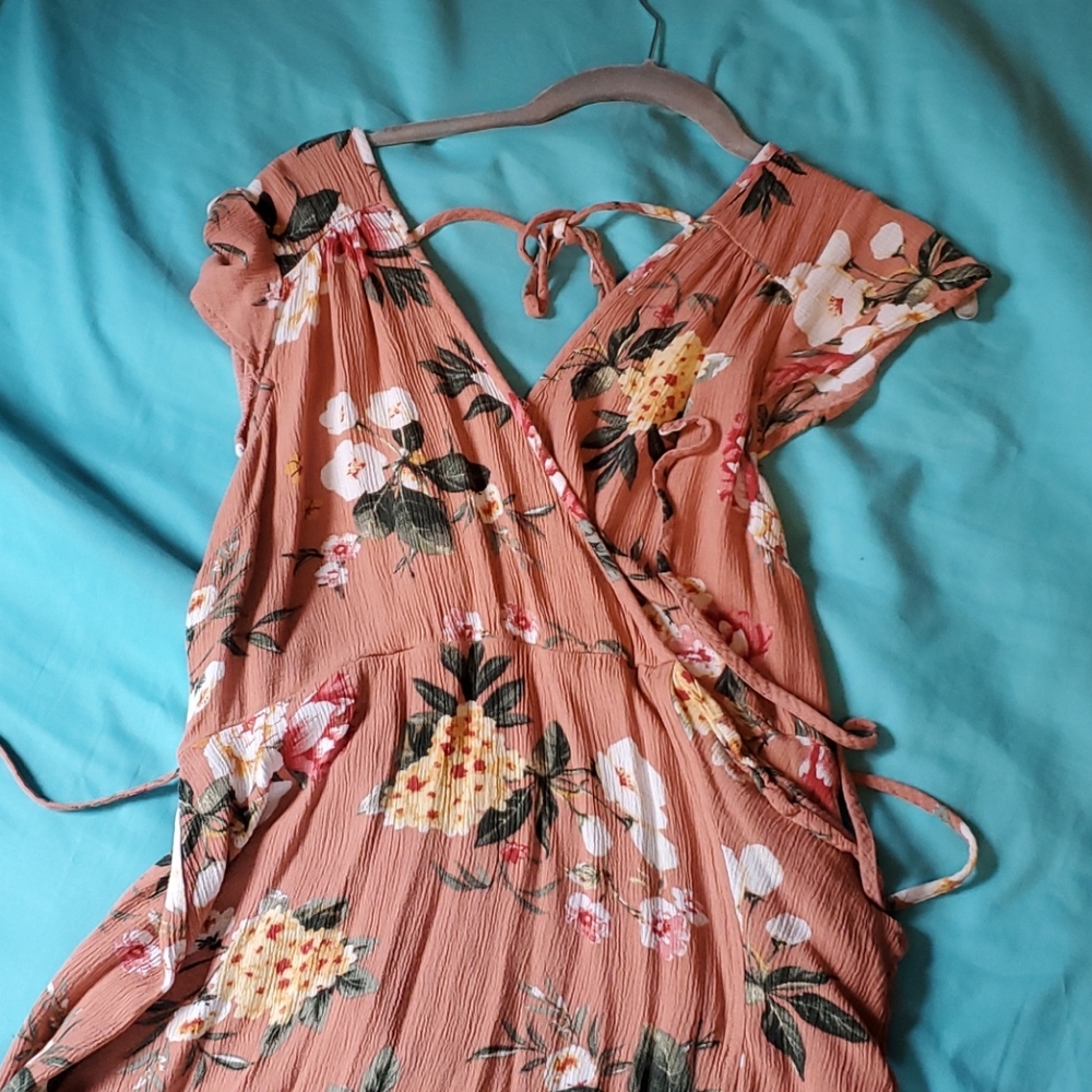 Floral blush dress